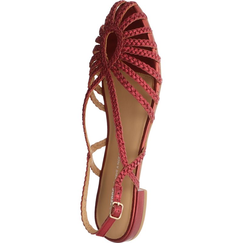Gioseppo - HINGHAM - flache Sandale aus Leder - 75440-P-BURDEOS - bordeaux