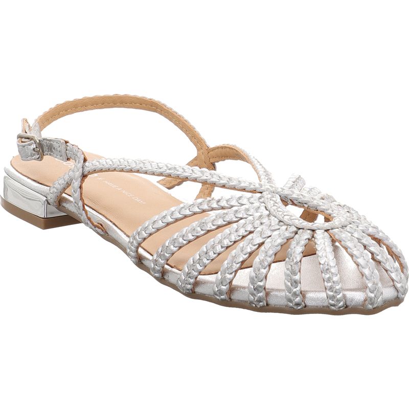 Gioseppo - HINGHAM - flache Sandale aus Leder - 75440-P-PLATA - silber | silber