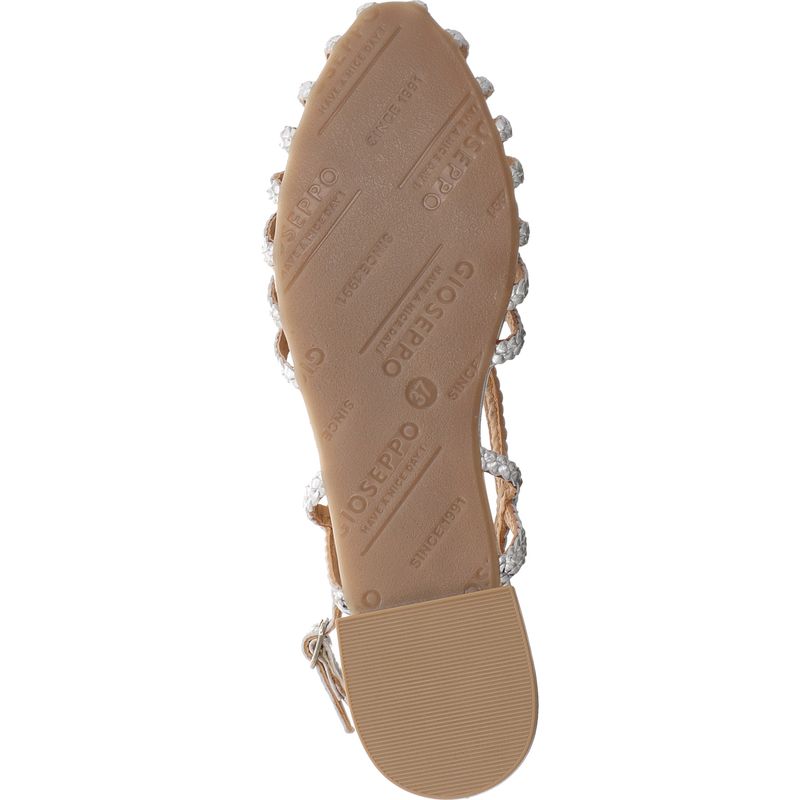 Gioseppo - HINGHAM - flache Sandale aus Leder - 75440-P-PLATA - silber