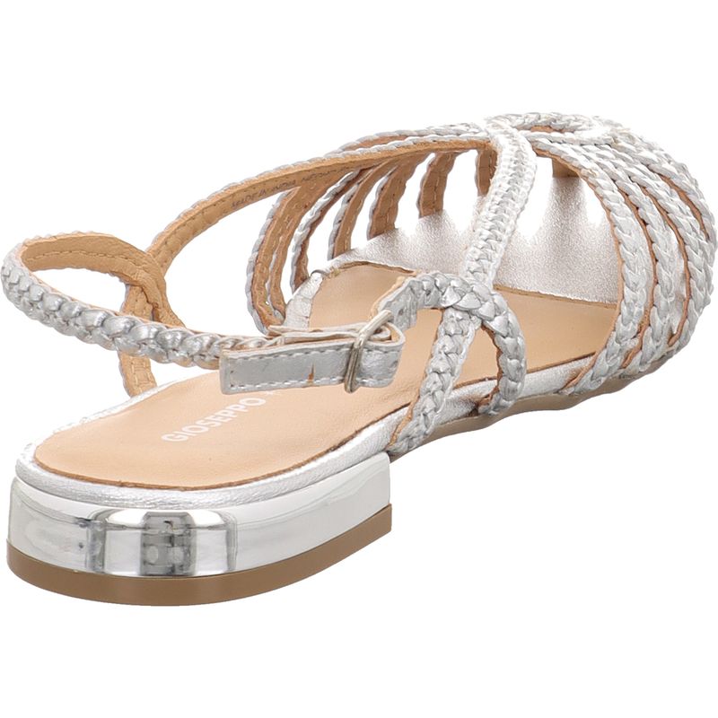 Gioseppo - HINGHAM - flache Sandale aus Leder - 75440-P-PLATA - silber