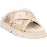 Mou Sequins Criss-Cross Sandale - MU.SW461017G-SSNUD - Nude sequin spring nude | beige