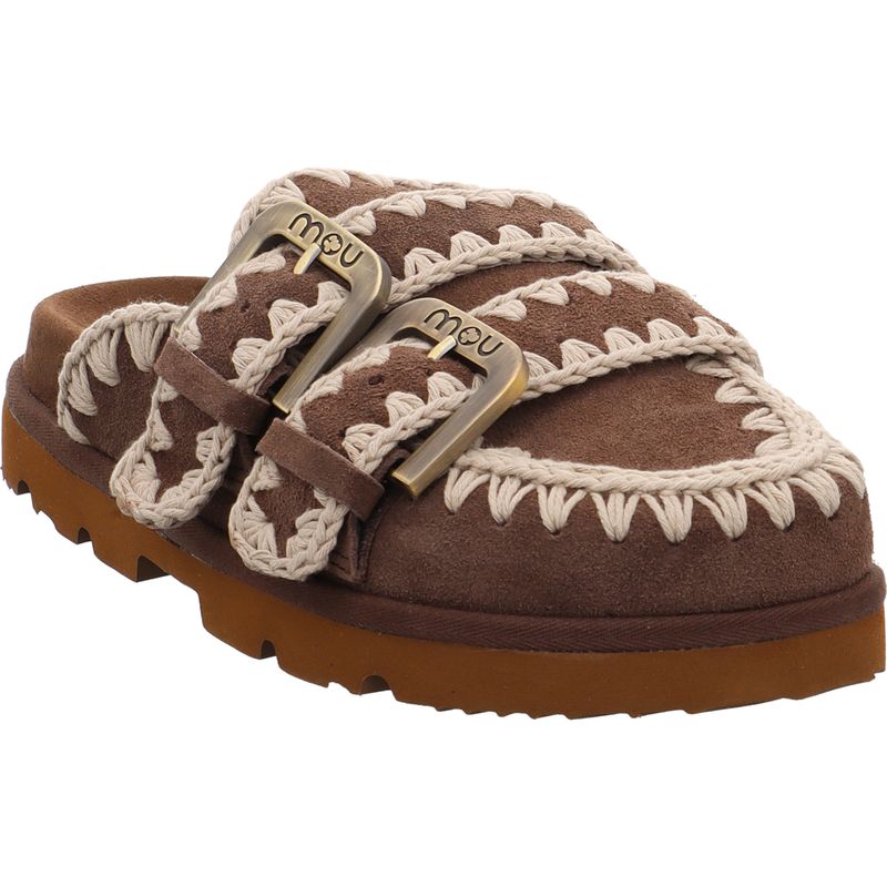 Mou Low Bio Sabot Pantolette - MU.SW631003A-DPBRO - Braun | deep brown | dunkelbraun