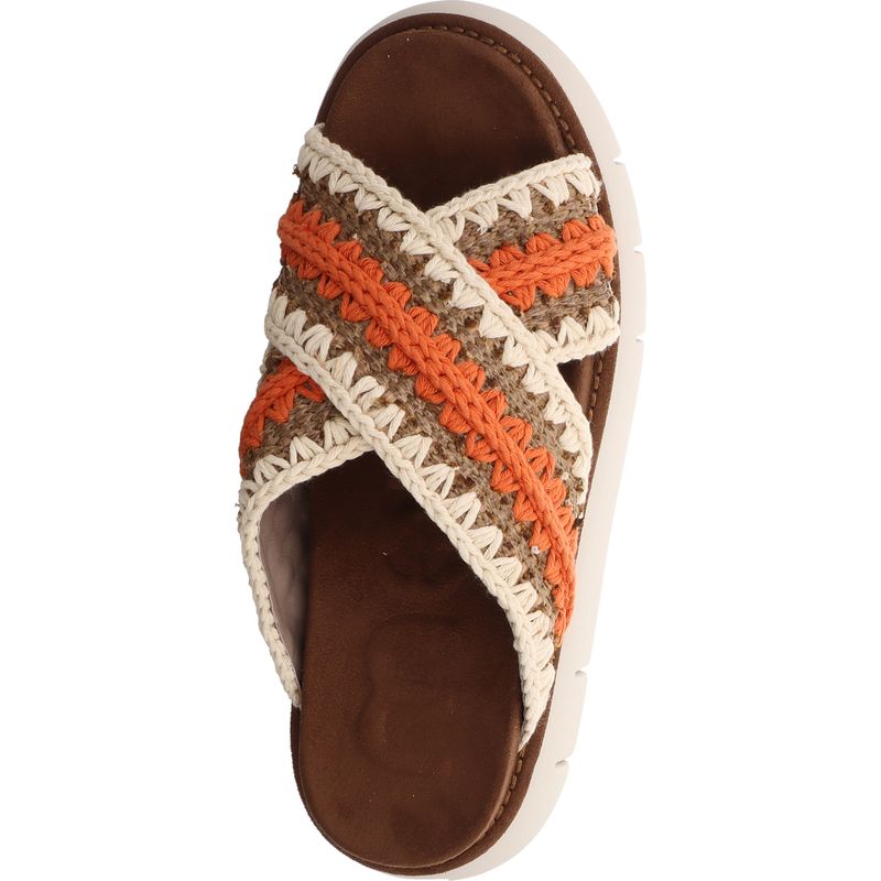 Mou Bounce Raffia Sandale - MU.SW531015K-RDPBRO - Braun
