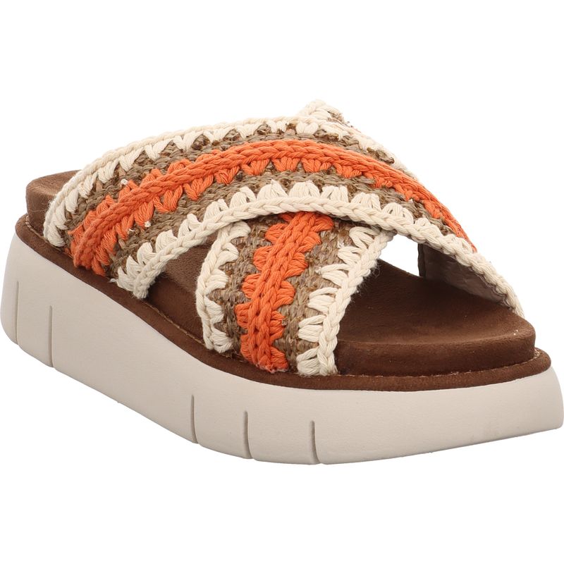 Mou Bounce Raffia Sandale - MU.SW531015K-RDPBRO - Braun | raffia deep nut brown | braun
