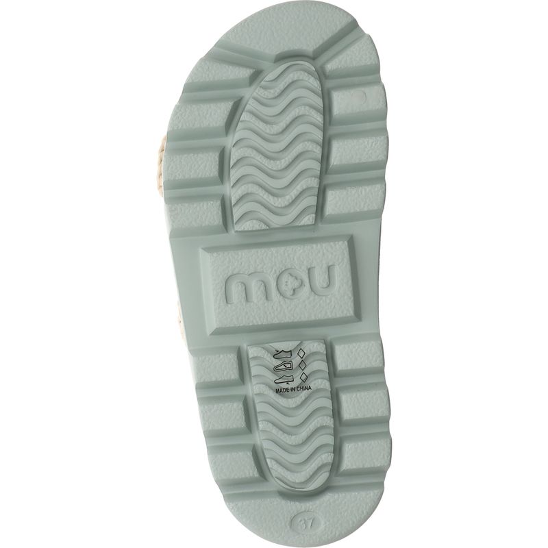 Mou Eva One-Piece Two-Buckle Slides - MU.SW661001N-TEA - Tee