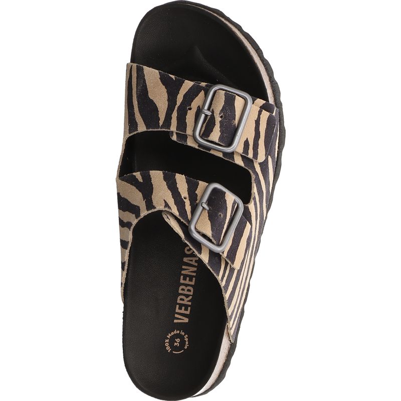 Verbenas Randel Zebra Camel Pantolette
