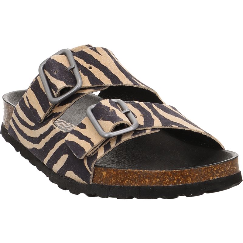 Verbenas Randel Zebra Camel Pantolette | camel | braun