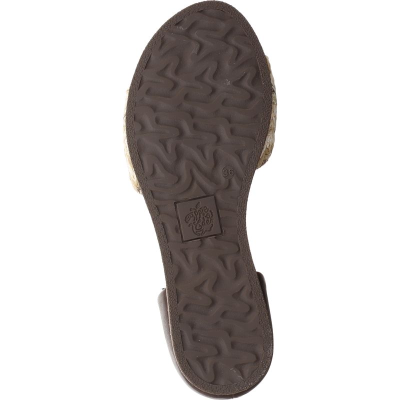 Apple of Eden - Cam 87 - offene Ballerinas - Raffia - schwarz/beige