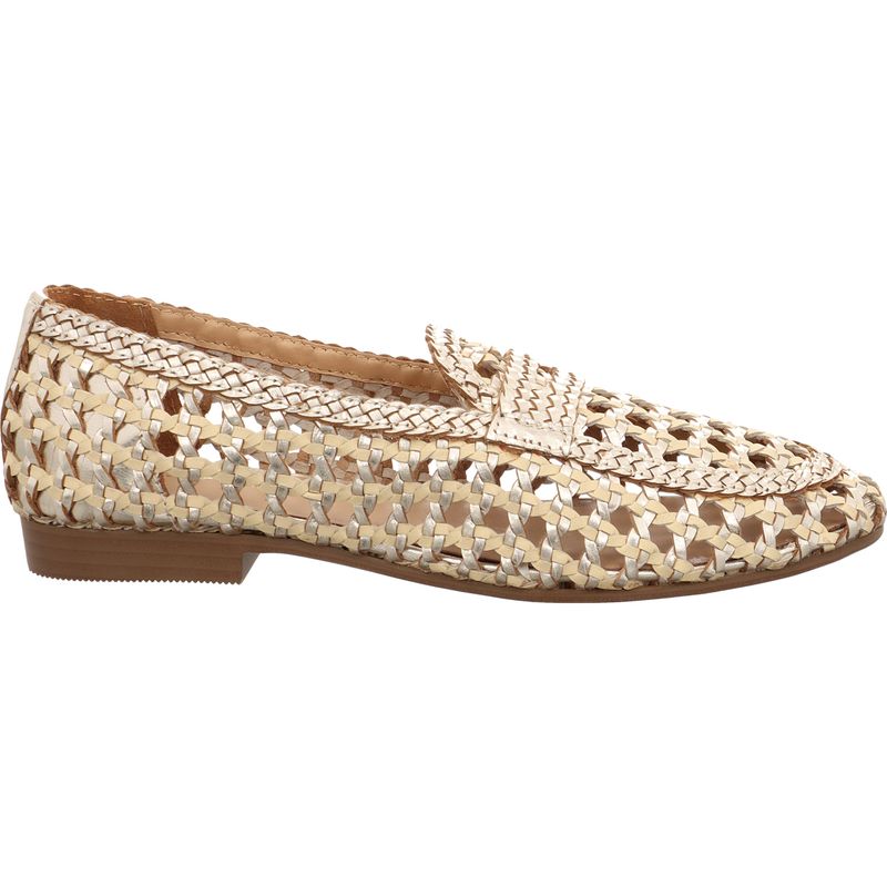 Gioseppo - WABASHA - geflochtene Leder Loafer - 79108-P-PLATINO - platin