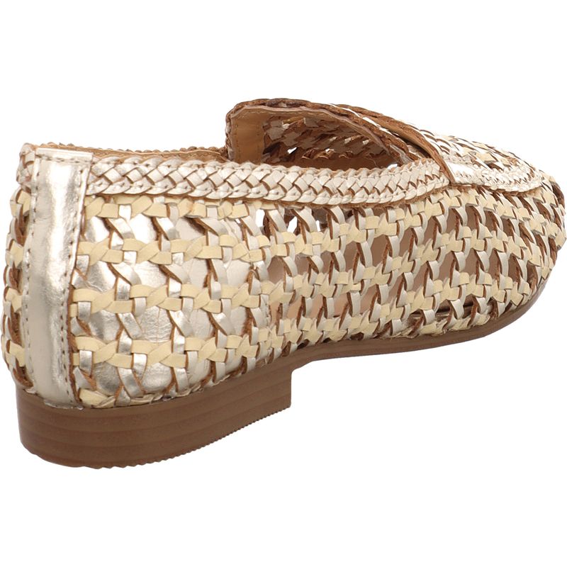 Gioseppo - WABASHA - geflochtene Leder Loafer - 79108-P-PLATINO - platin