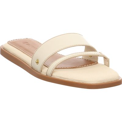 Hey Marly - HM10-0060 - Chic Canvas-Crema-Cognac - Pantolette crema | cognac | beige | braun