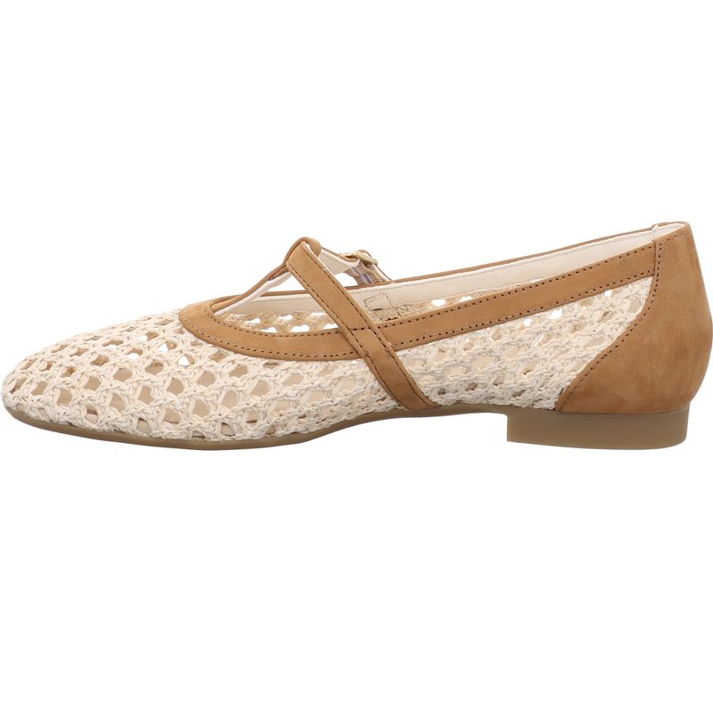 Paul Green 1143-000 Ballerina aus Nubukleder in Beige