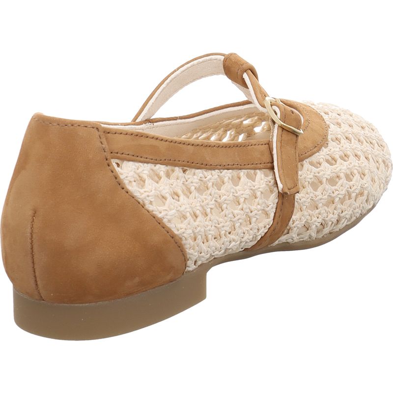 Paul Green 1143-000 Ballerina aus Nubukleder in Beige
