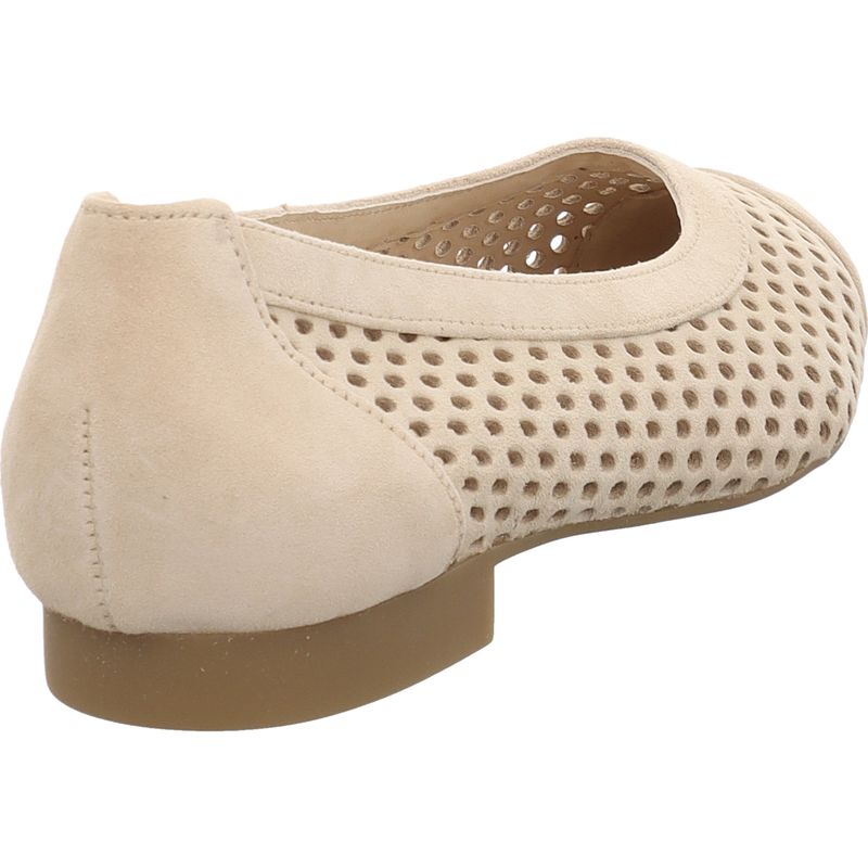 Paul Green Ballerina 1215-039 aus Samtleder in beige
