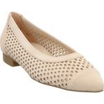 Paul Green Ballerina 1215-039 aus Samtleder in beige beige