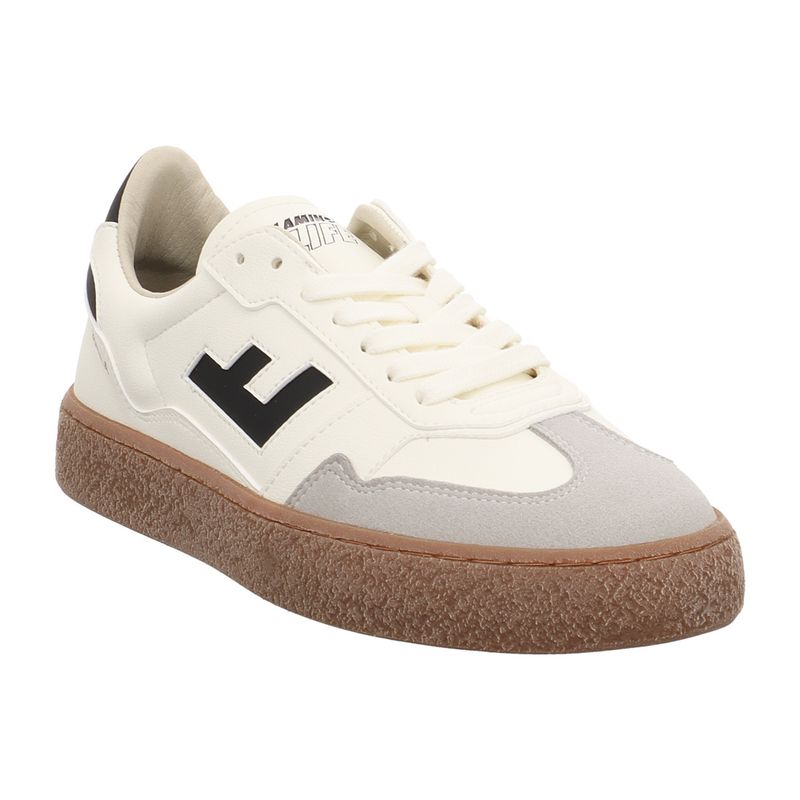 Flamingos' Life - Burela Bold - Nachhaltige Sneaker | weiß | schwarz