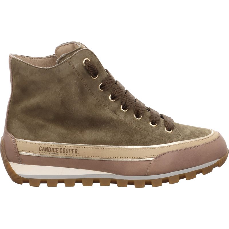 Candice Cooper Janis Strip Plus Chic Schnürstiefelette 2018031-02-2D65 taupe-grün