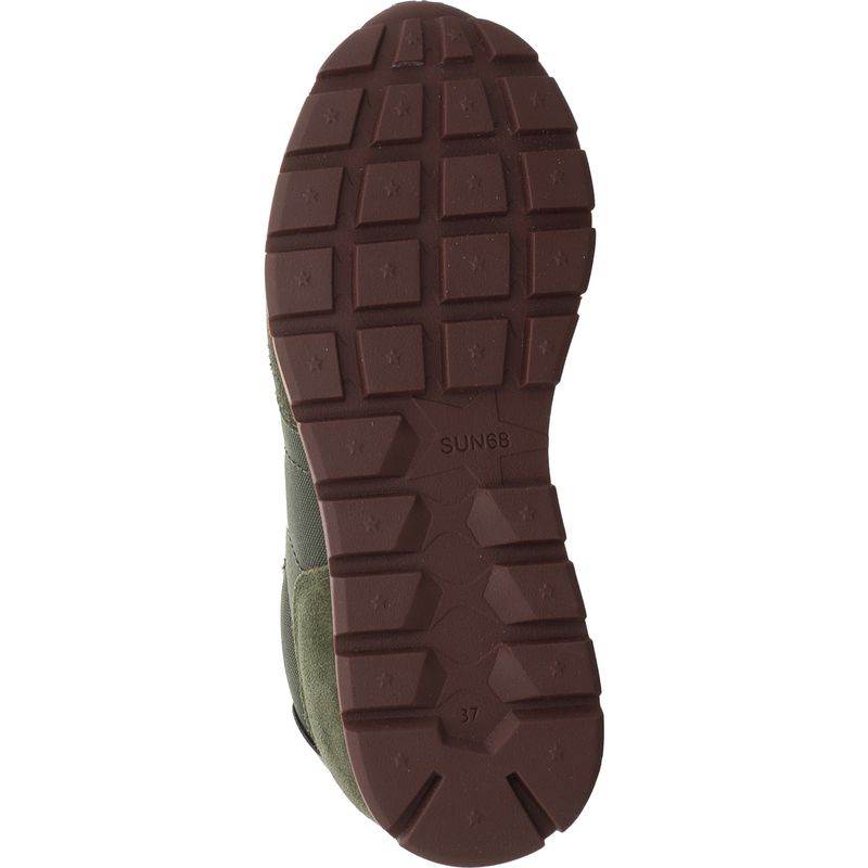 SUN68 Ally Solid Sneaker Z46201-74 dunkles oliv