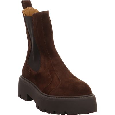 Copenhagen CPH715-suede chocolate Damen Chelsea Boot Veloursleder braun