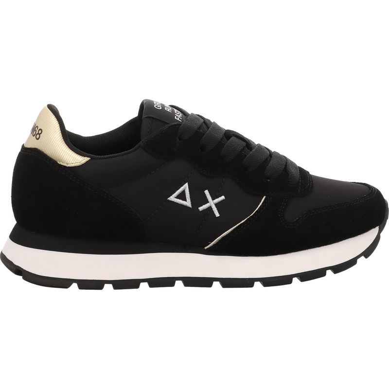 SUN68 Ally Silver Gold Sneaker Z46202-11 schwarz