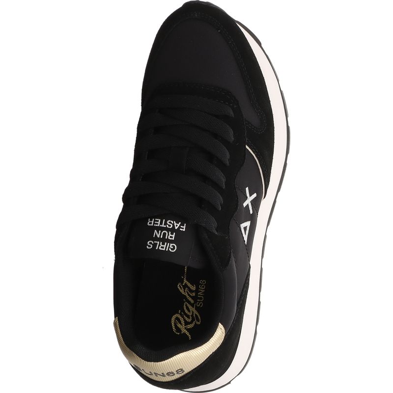 SUN68 Ally Silver Gold Sneaker Z46202-11 schwarz