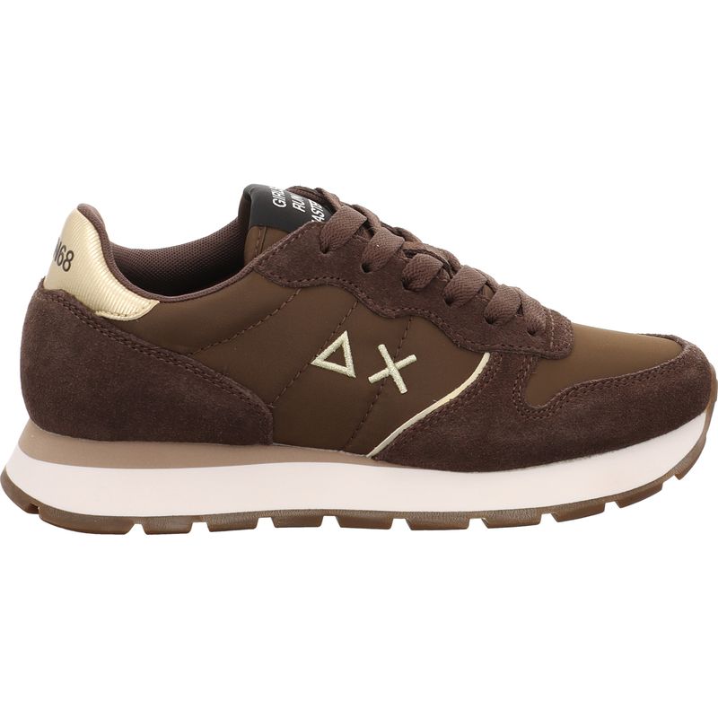 SUN68 Ally Silver Gold Sneaker Z46202-08 braun