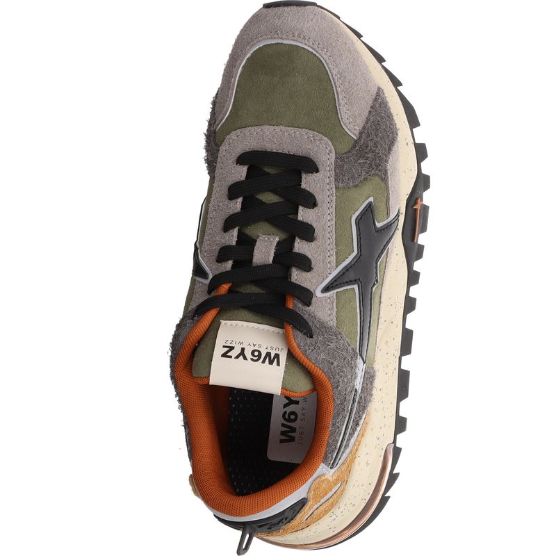 W6YZ Breeze 3-M Sneaker - 2018612-08-1B95 - dunkelgrau-grün