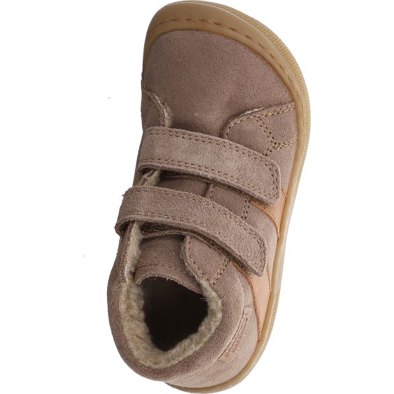 Naturino Barefoot Sabby VL Lauflerner Barfuß Klettschuh 2019027.12.4D51 mud/cognac