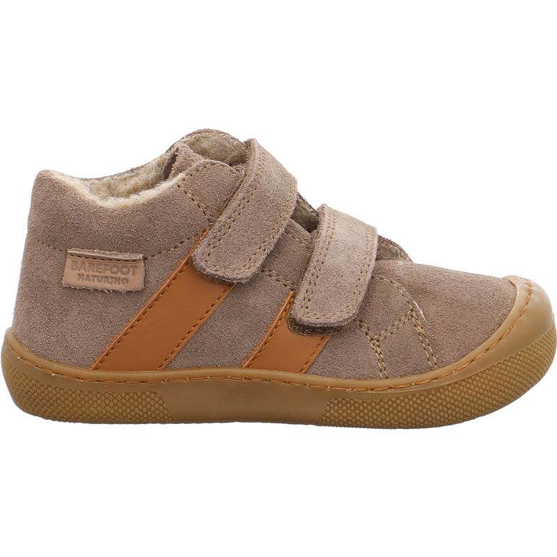 Naturino Barefoot Sabby VL Lauflerner Barfuß Klettschuh 2019027.12.4D51 mud/cognac