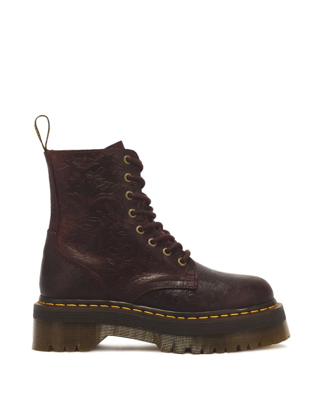 Dr. Martens Jadon Emboss Floral-43558600 Plateau Boot herry Red