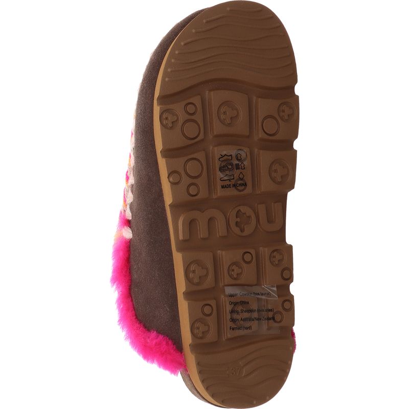 Mou Winter Bio Overstitching Hausschuh MU.FW431005A-MOCHA mocha
