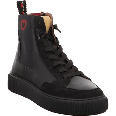 Crickit Sonia Schnürstiefelette Maura08471557 schwarz/herz schwarz