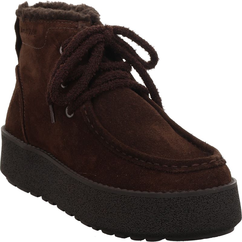 Marc O'Polo Damen Schnürstiefelette 5000015072-0344 burnt coffee