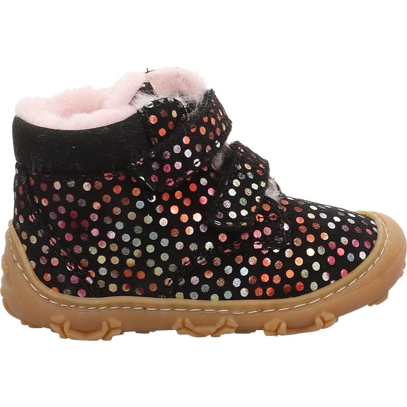 Ricosta Pepino Nico 50 1500403/090 Lauflernschuh Winter mit Lammfell schwarz