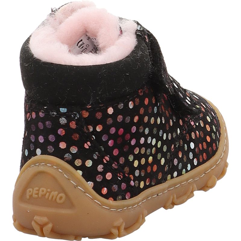 Ricosta Pepino Nico 50 1500403/090 Lauflernschuh Winter mit Lammfell schwarz