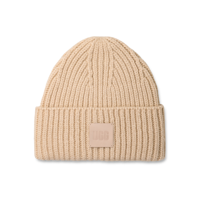 UGG 20061-CRM Chunky Rib Beanie in cream beige