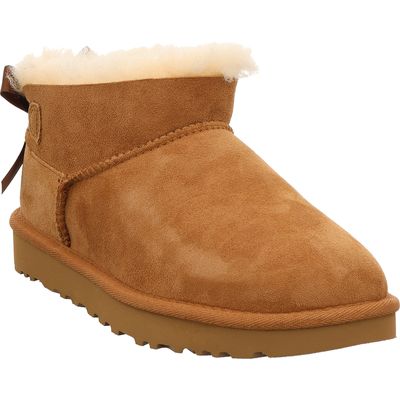 UGG 1185491-CHE W Ultra Mini Bailey Bow Boots in chestnut braun