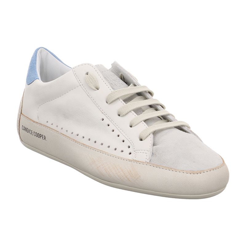 Candice Cooper - 2018263.13 - Dafne Dusty Calf - Sneaker | weiß | hellblau