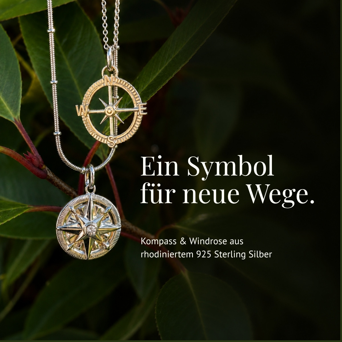 Stimmungsbild zum Schmuckthema Kompass & Windrosen
