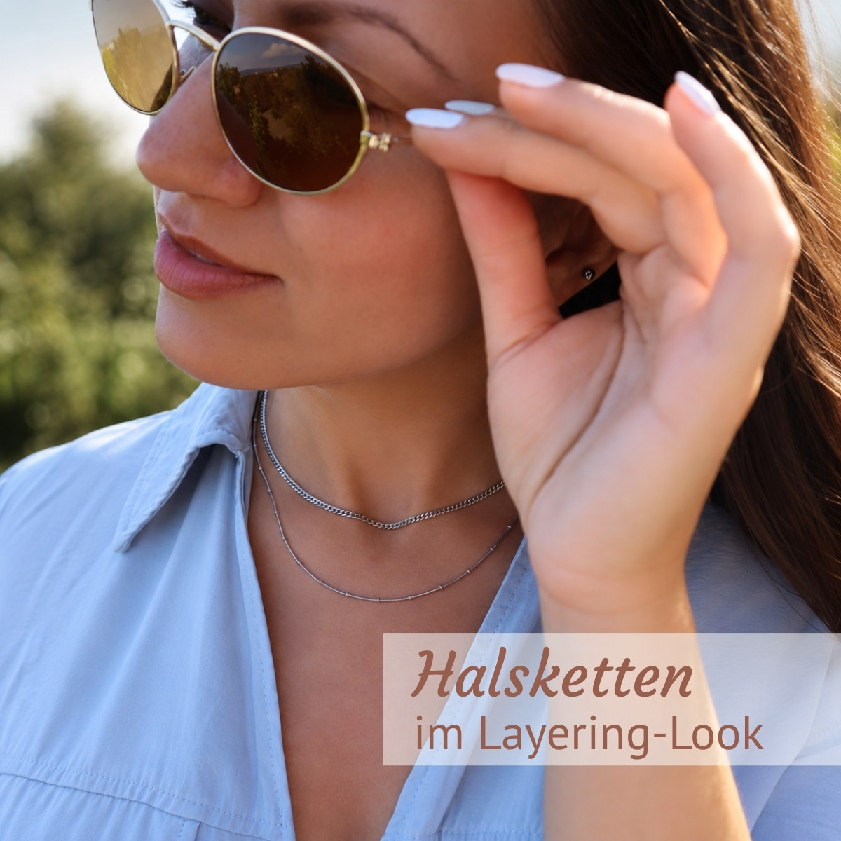 Stimmungsbild zum Schmuckthema Layering-Look