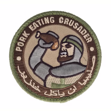 Mil-spec Monkey Taktischer Patch mit Klettverschluss - Pork Eating Crusader