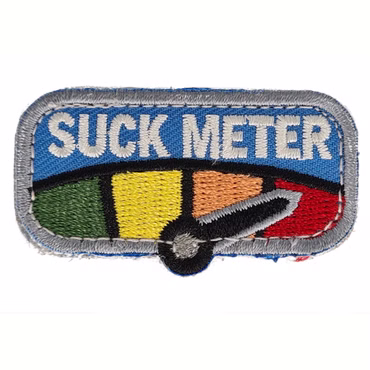 Mil-Spec Monkey Naszywka morale Suck Meter – Wszystkie dostępne warianty