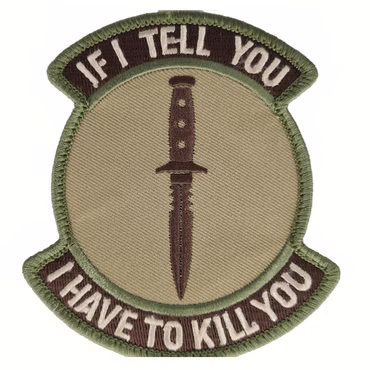 Mil-spec Monkey Tactical Patch With Velcro - If I Tell You