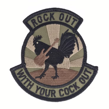 Mil-spec Monkey Tactical Patch With Velcro - Rock Out