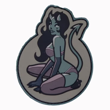 Mil-Spec Monkey Devil Girl PVC Morale Patch – All Available Variants