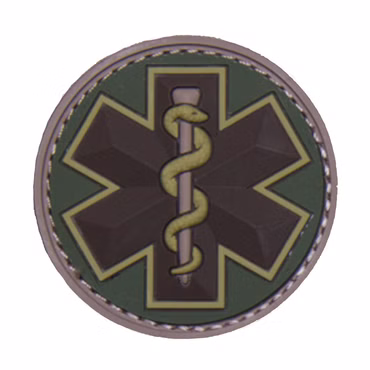 Mil-spec Monkey Tactical Patch With Velcro - EMT Star PVC
