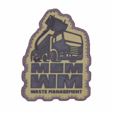 Mil-spec Monkey Taktischer Patch mit Klettverschluss - MSM Waste Management PVC