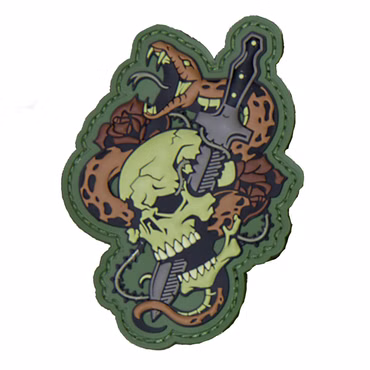 Mil-spec Monkey Naszywka Taktyczna Z Rzepem - Skull Snake 1 PVC