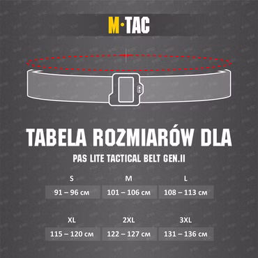 M-Tac Lite Tactical Belt Gen.II – All Available Variants