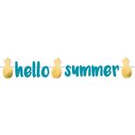 Ananas Party Girlande "Hello Summer"